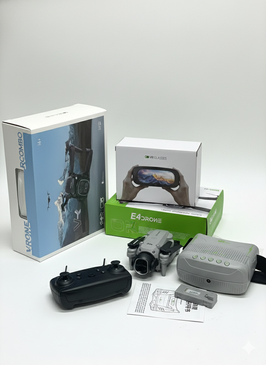 Dron FPV con gafas de realidad virtual pantalla incorporada 3 cámaras