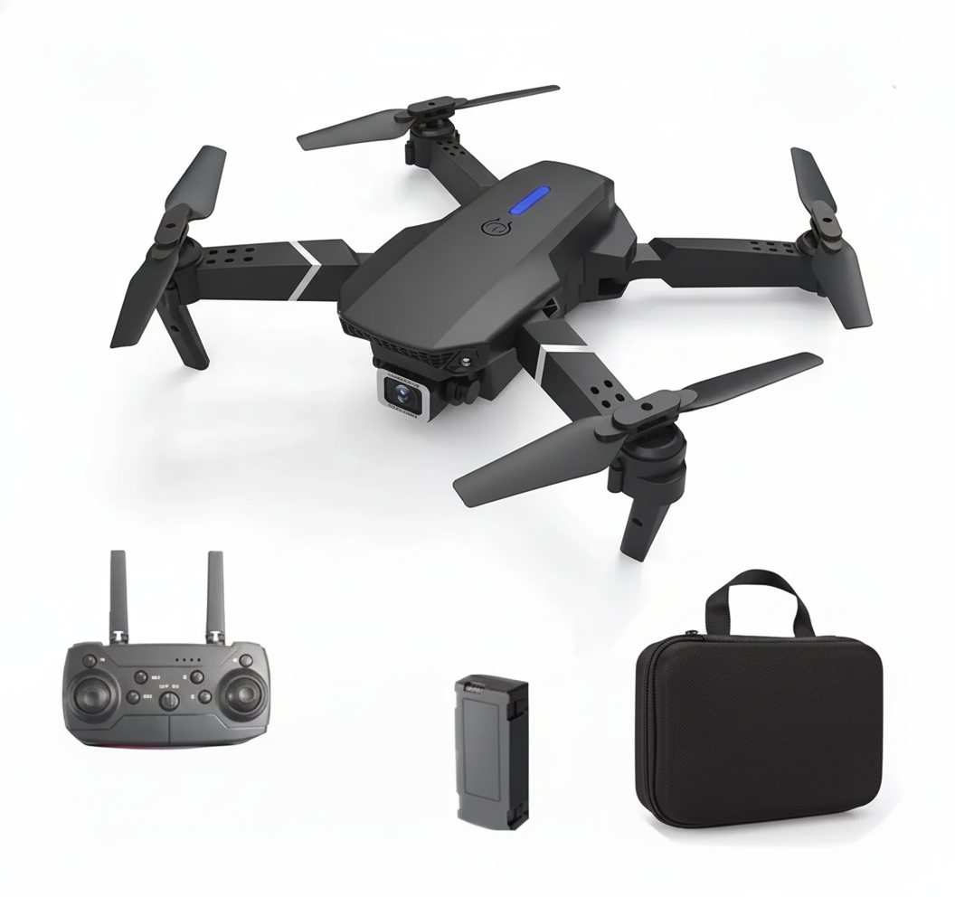 🚁Dron E88 plegable- diversion y tecnologia al aire libre