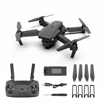 🚁Dron E88 plegable- diversion y tecnologia al aire libre