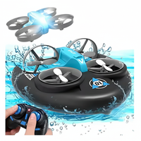 Drone Acuatico Terreste Aereo 3 En 1 Con Control Remoto