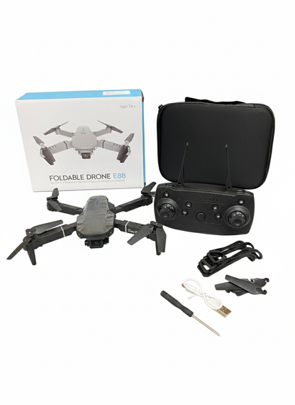 🚁Dron E88 plegable- diversion y tecnologia al aire libre