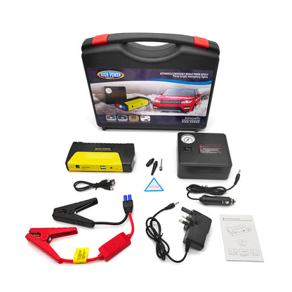 Kit 2 en 1 Arranque de Emergencia para Auto + Compresor de Aire