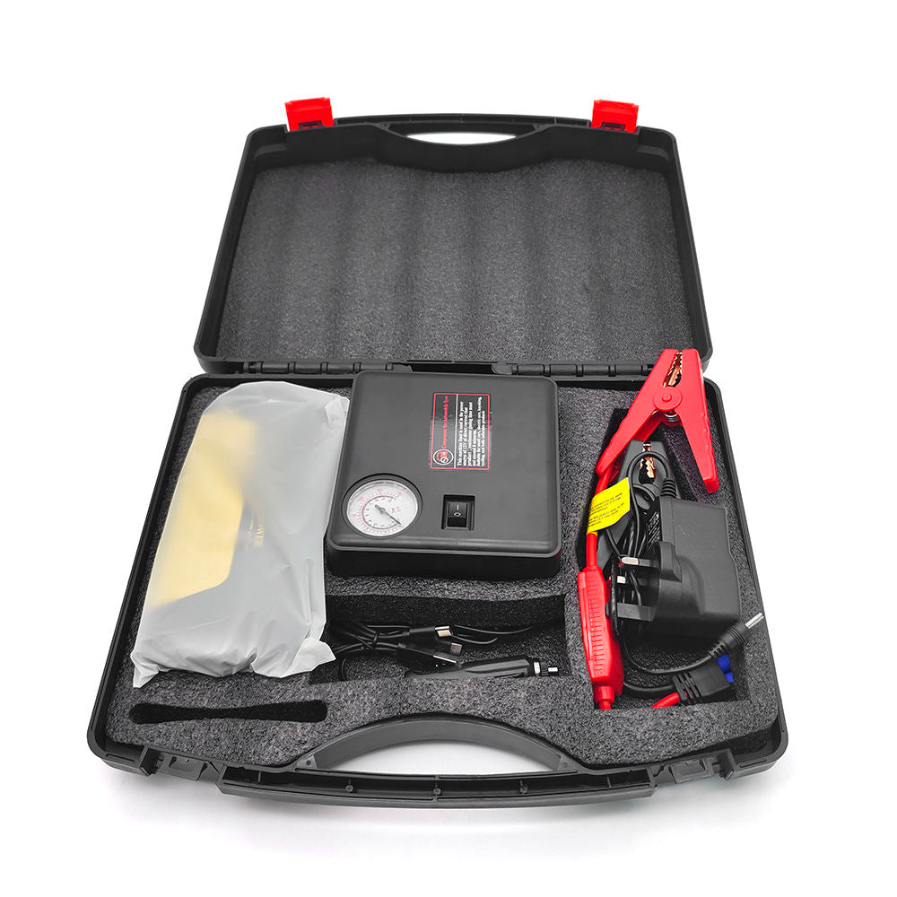 Kit 2 en 1 Arranque de Emergencia para Auto + Compresor de Aire