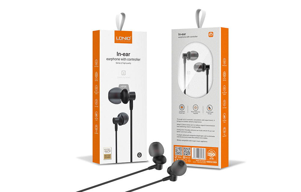 Audífonos con Cable y Micrófono LDNIO HP06 Jack 3.5mm
