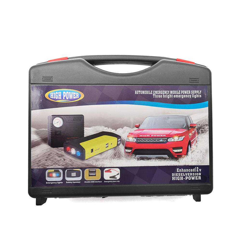 Kit 2 en 1 Arranque de Emergencia para Auto + Compresor de Aire