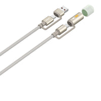 Cable USB-C y USB a USB-C LDNIO LC18 65W con Encendedor