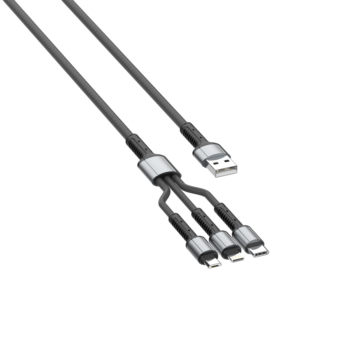 Cable 3 en 1 LDNIO LC93 1.2m Carga Rápida
