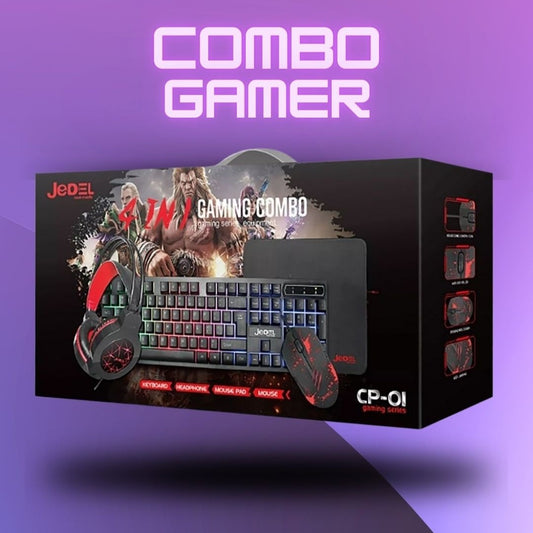 Combo De Teclado Gamer Jedel 4 En 1 + Envio Gratis