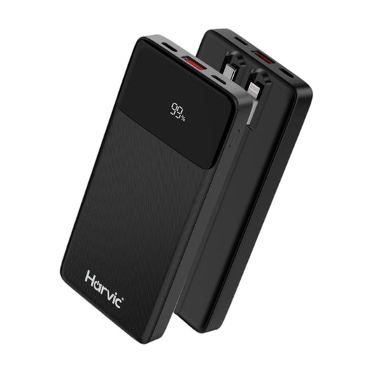 Power Bank Harvic 10.000 mAh con Cables Incorporados