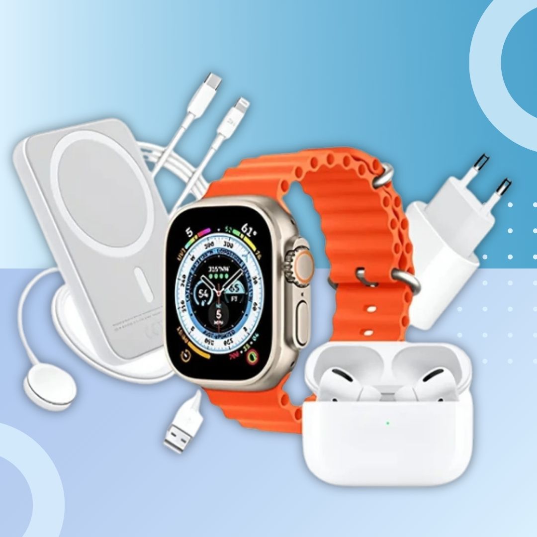 Combo Reloj Watch X8 Ultra + Audifonos pro + Power Bank + Envio Gratis