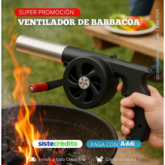 Soplador Portátil Para Parrilla Y Carne Asada