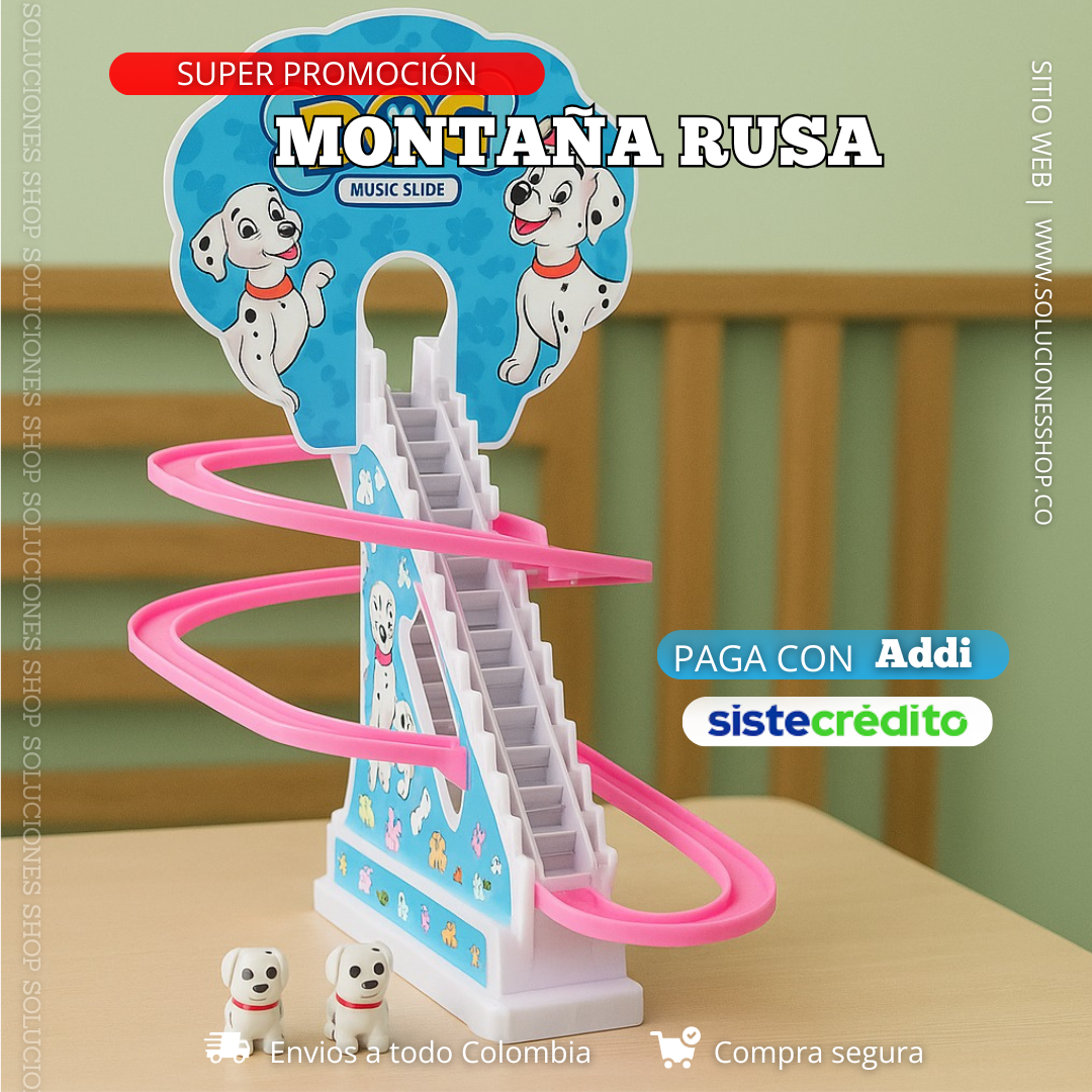 Dalmatian Play Roller Coaster With Lights And Sound + Free Shipping 