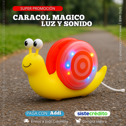 Caracol Didactico Con Luces Y Sonido