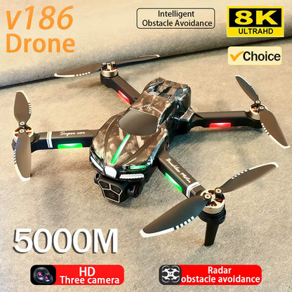 Drone V186 PRO Con 3 Cámaras Hd, Wifi a Control Remoto