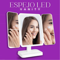 Espejo De Maquillaje Con Luz Led + Envío Gratis 