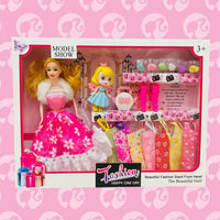 Kit De Barbie Fashionista Con Vestidos 