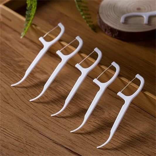 Palillos De Hilo Dental Paquete x3