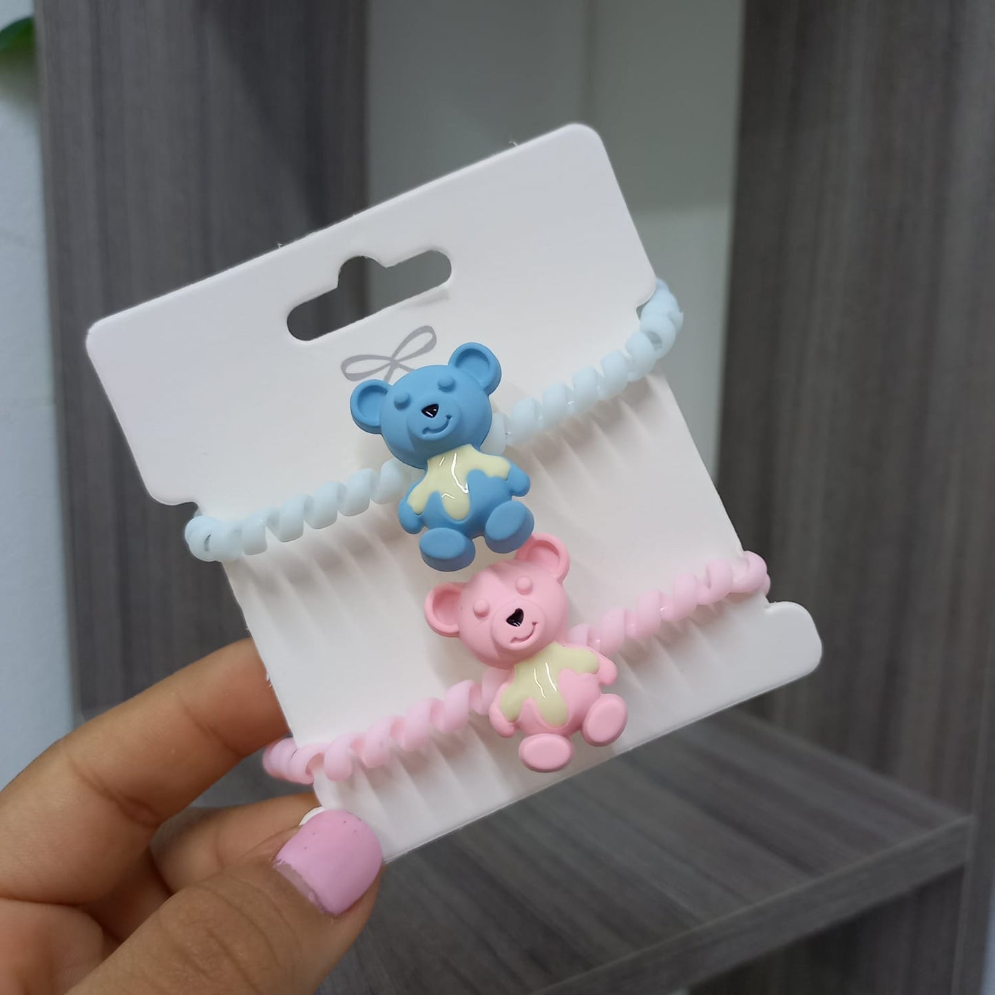 Moñitas En Espiral De Osito + Envío Gratis