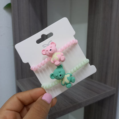 Moñitas En Espiral De Osito + Envío Gratis