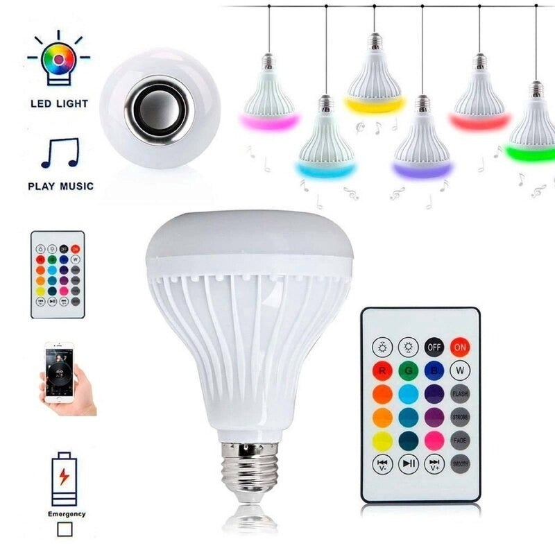 Bombillo Parlante Con Bluetooth Multicolores RGB + Envío Gratis 