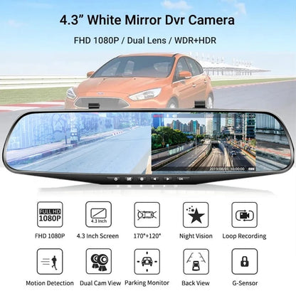 Retrovisor De Auto Con Doble Cámara