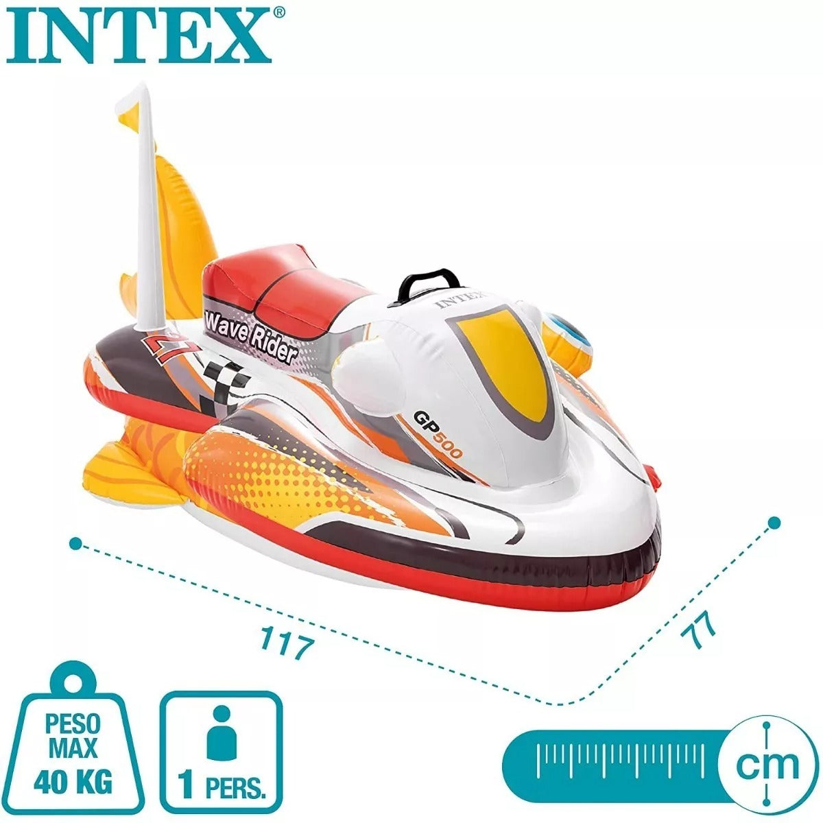 Flotador Con Diseño De Moto Acuática Intex