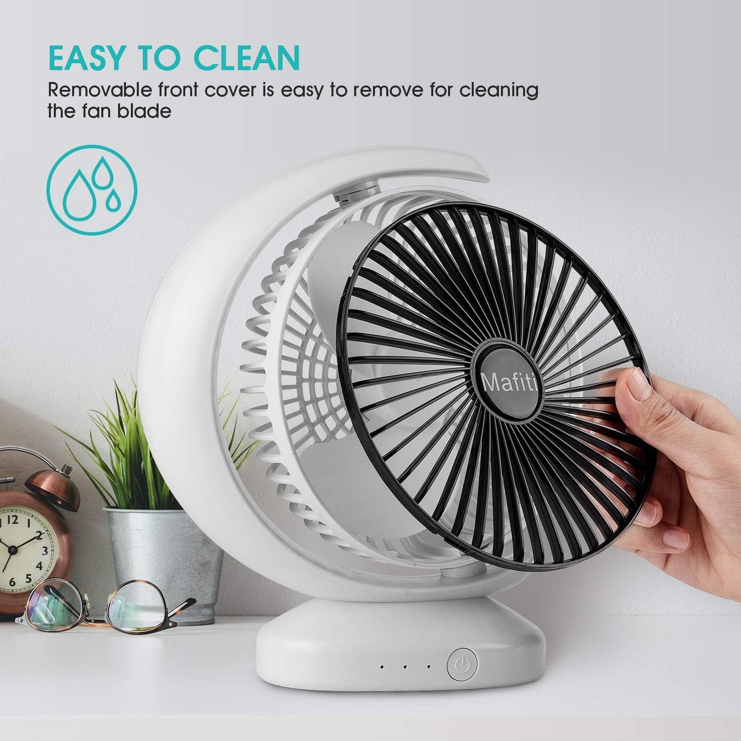 Ventilador Recargable En Forma De Luna + Envío Gratis 