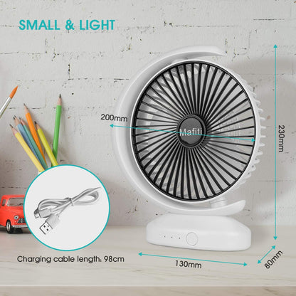 Ventilador Recargable En Forma De Luna + Envío Gratis 
