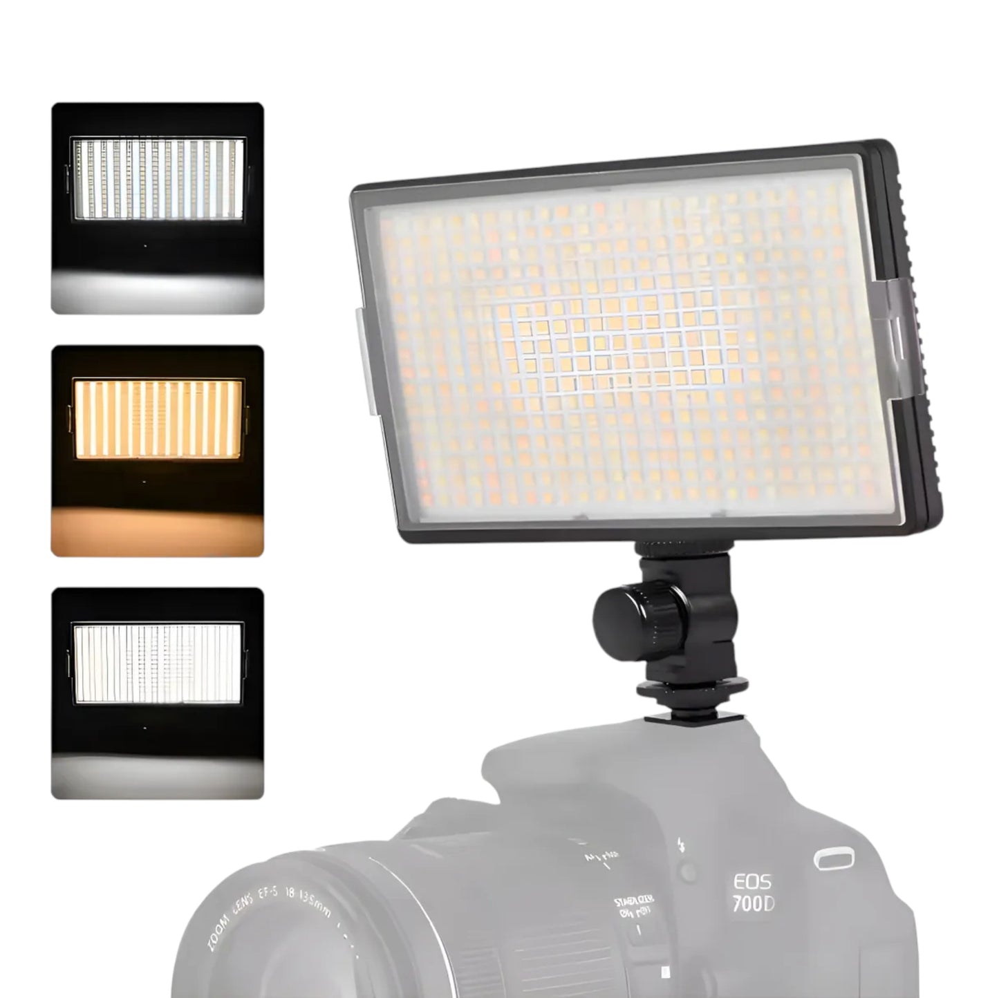 Panel De Luz Led Profesional Recargable Led-416