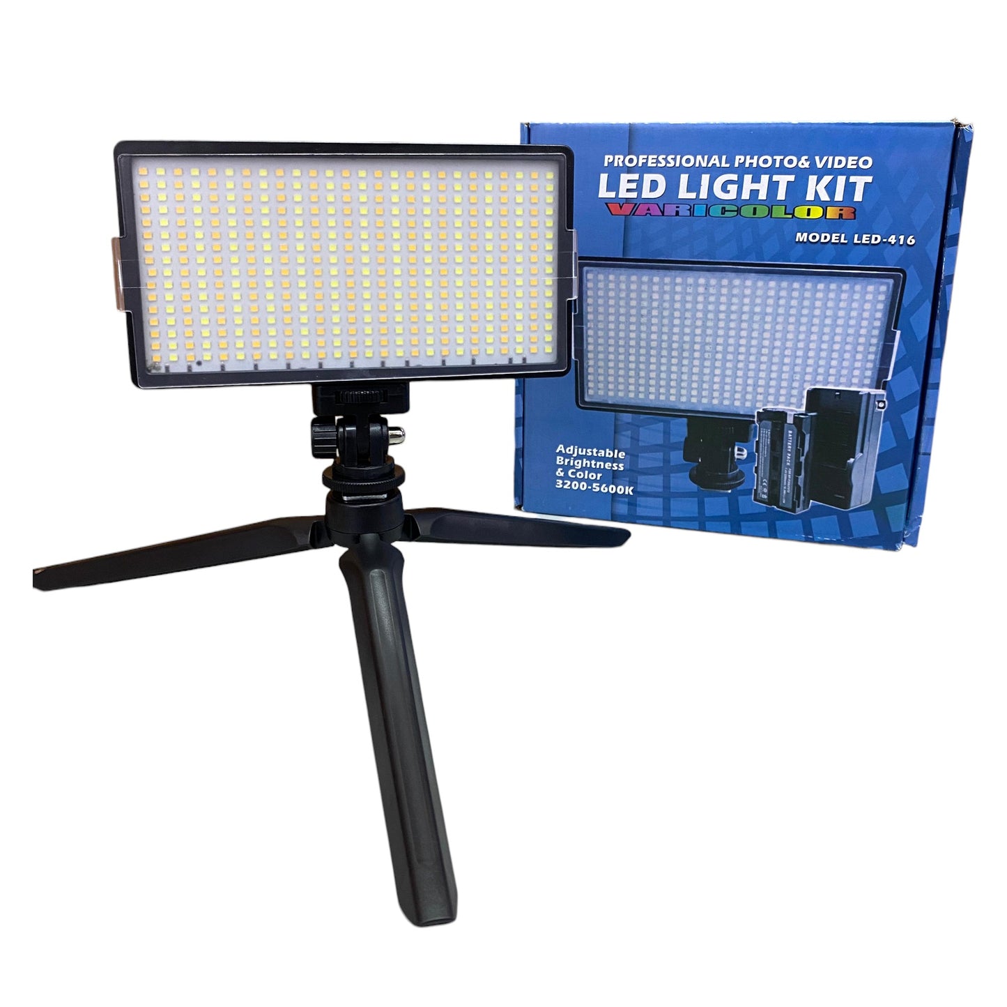 Panel De Luz Led Profesional Recargable Led-416