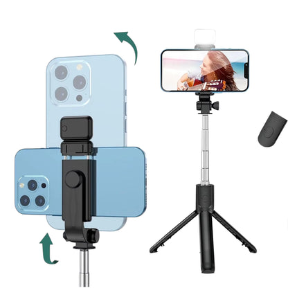 Trípode Selfie Stick 6 en 1 con Luz y Control Remoto