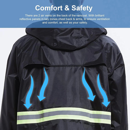 Traje Impermeable 2 Piezas Con Reflectivos