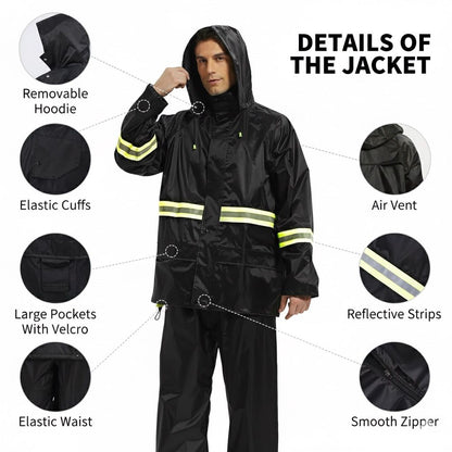 Traje Impermeable 2 Piezas Con Reflectivos