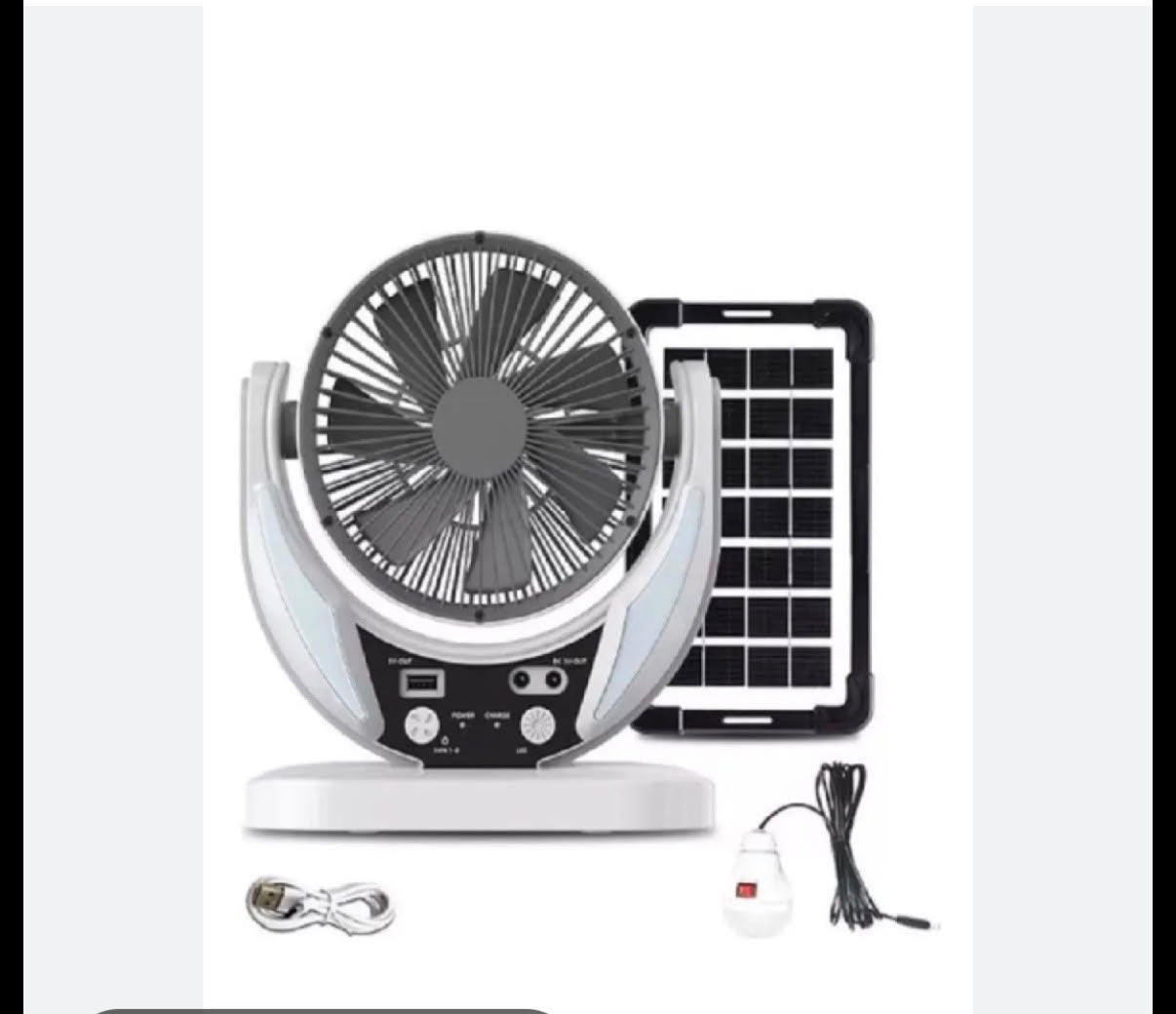 Ventilador con Panel Solar