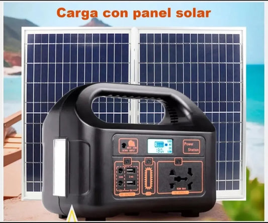 Estación De Carga Con Panel Solar 30w