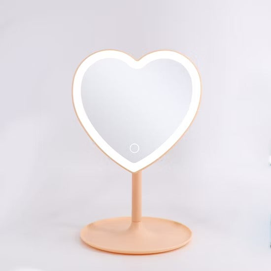 Espejo De Corazón Con Luz
