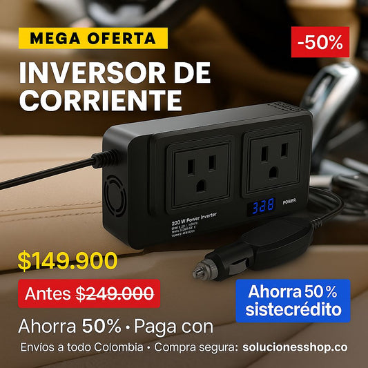 Inversor De Corriente Para Auto 200W