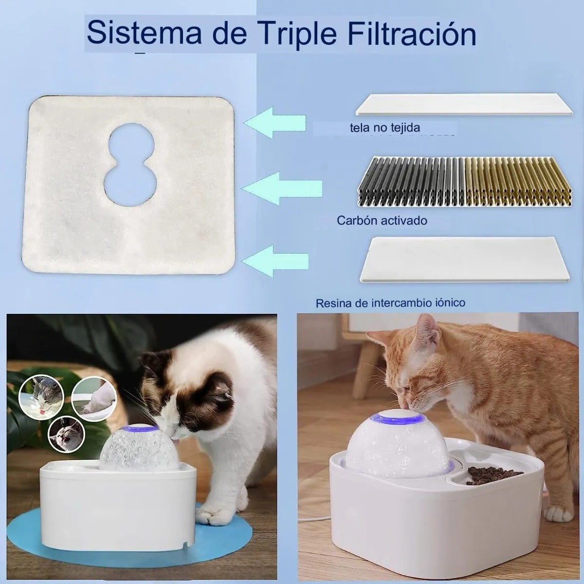 Fuente 2 en 1 Para Mascotas