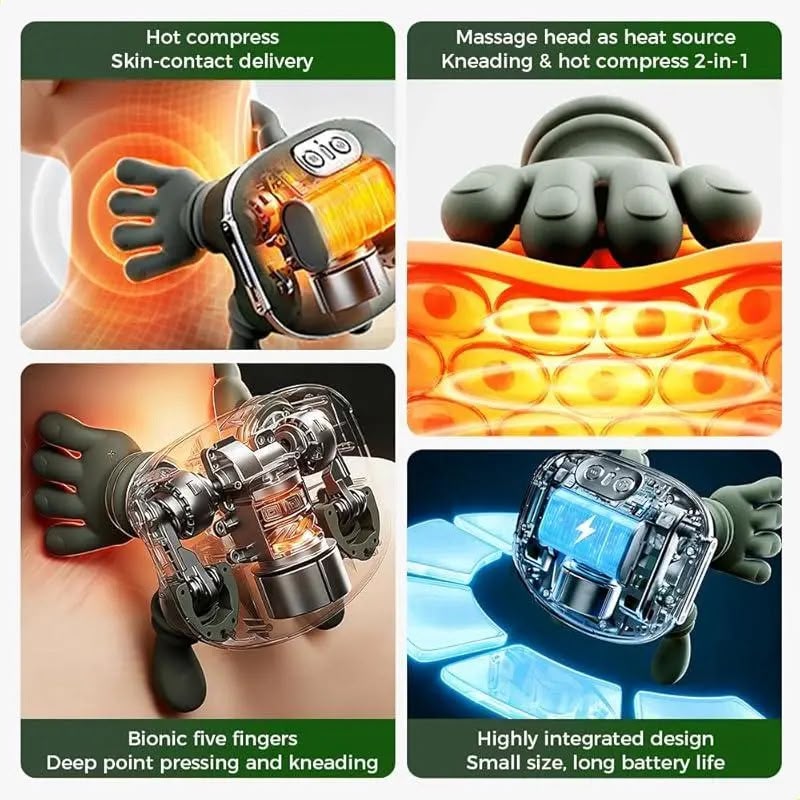 Almohada Eléctrica de Acupresión para Cuello y Hombros