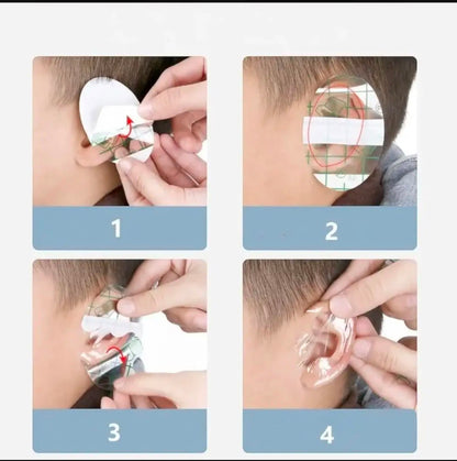 Pack 10 Parches Impermeables De Oídos Para Niños