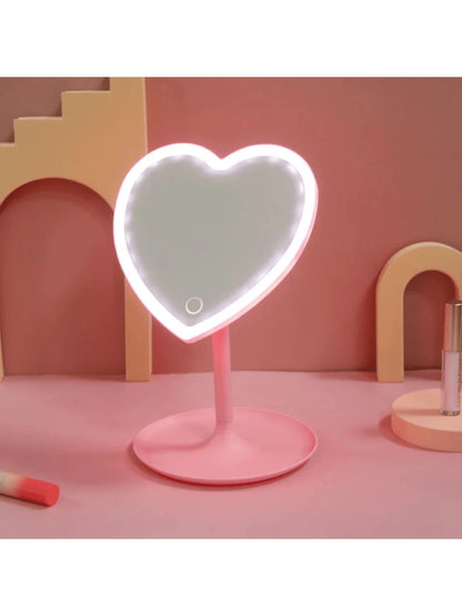 Espejo De Corazón Con Luz
