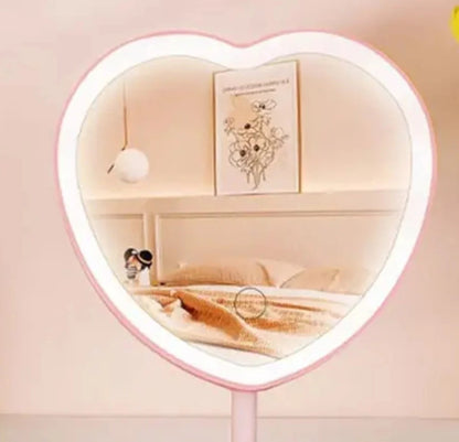 Espejo De Corazón Con Luz