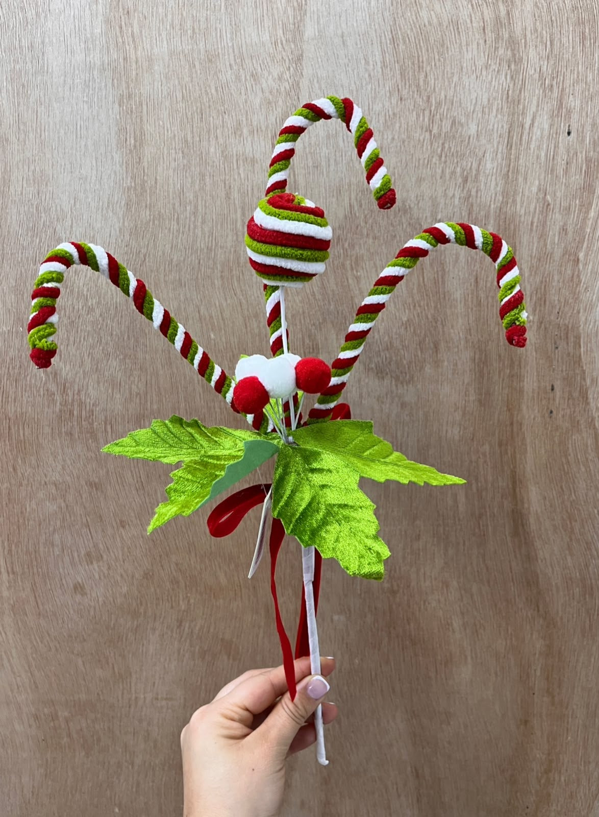 Varilla Decorativa Navideña (Dulces y Bastones)