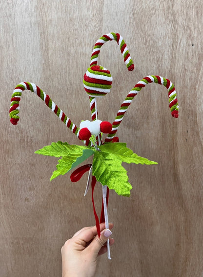 Varilla Decorativa Navideña (Dulces y Bastones)