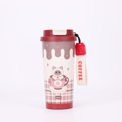 Vaso Térmico Coffee Cup Sweet Con Pitillo