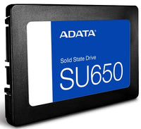 SSD ADATA SU650 256GB SATA 2.5 vista en perspectiva