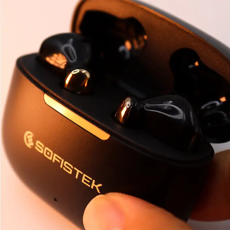 Audífonos Inalámbricos Sofistek SK-11 Dorados Bluetooth 5.4 ANC + ENC