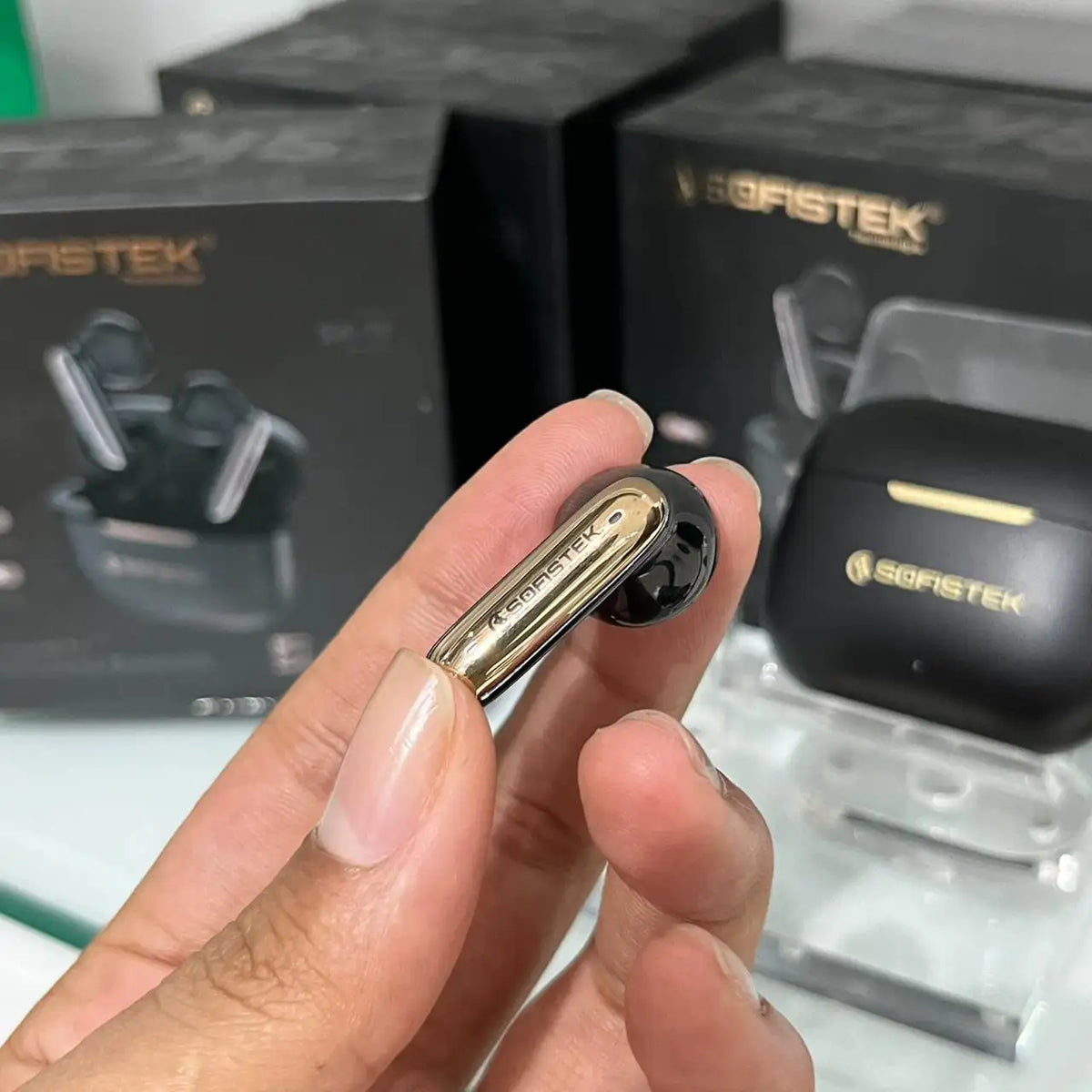 Audífonos Inalámbricos Sofistek SK-11 Dorados Bluetooth 5.4 ANC + ENC