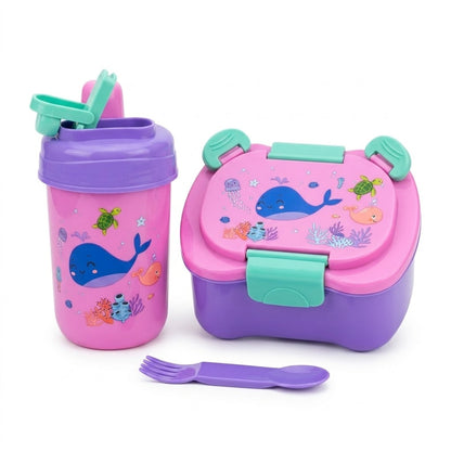 Lonchera Infantil con Vaso y Cubierto