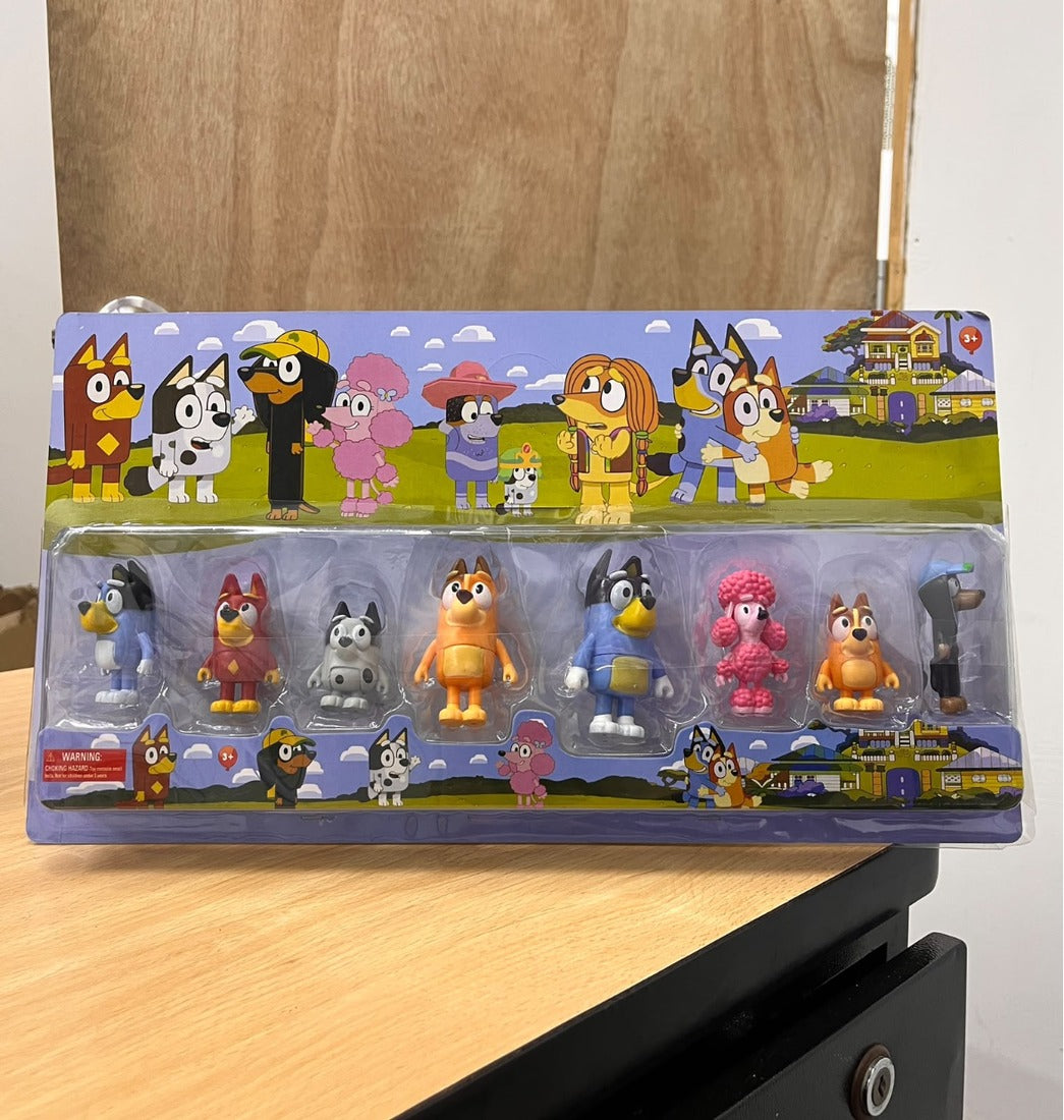 Set de Figuras Coleccionables Bluey X8